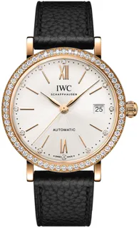 IWC Portofino IW6586-03 18kt Rose Gold Silver