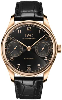 IWC Portugieser IW501707 Yellow gold Black