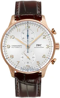 IWC Portuguese Chronograph IW371611 Yellow gold Silver