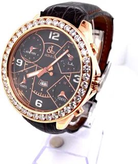 Jacob & Co. Five Time Zone JC-9 18K Rose Gold 18k rose gold Black