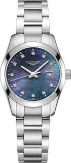 Longines Conquest Classic L2.286.4.88.6 Stainless steel Black