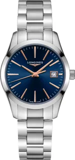 Longines Conquest Classic L2.386.4.92.6 Stainless steel Blue