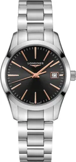 Longines Conquest Classic L23864526 Stainless steel Black