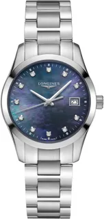 Longines Conquest Classic L23864886 Stainless steel Black