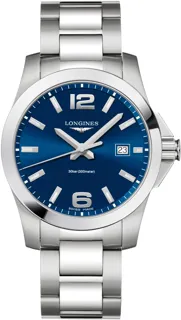 Longines Conquest L3.759.4.96.6 Stainless steel Blue