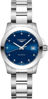 Longines Conquest L33774976 Stainless steel Blue