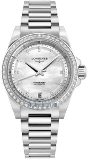 Longines Conquest L34300876 Stainless steel White