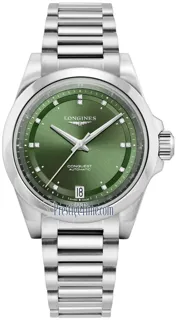 Longines Conquest L34304076 Stainless steel Green