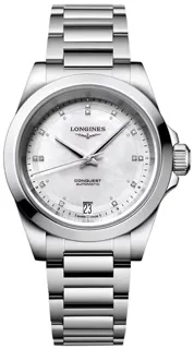 Longines Conquest L34304876 Stainless steel White