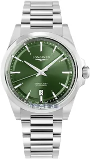 Longines Conquest L38304026 Stainless steel Green