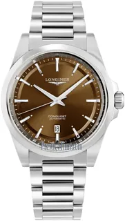 Longines Conquest L38304626 Stainless steel Brown