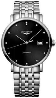 Longines Elegant L4.910.4.57.6 Stainless steel Black