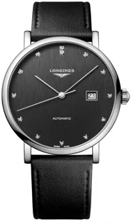 Longines Elegant L4.911.4.78.2 Stainless steel Black$Anthracite