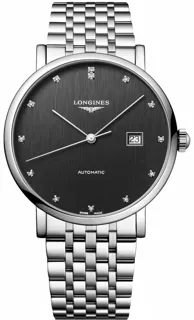 Longines Elegant L4.911.4.78.6 Stainless steel Black$Anthracite