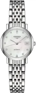 Longines Elegant L43094876 Stainless steel White