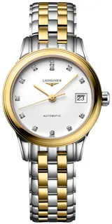 Longines Flagship L4.274.3.27.7 Stainless steel White