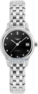 Longines Flagship L4.274.4.57.6 Stainless steel Black