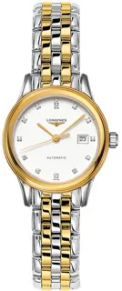 Longines Flagship L4.374.3.27.7 Stainless steel White