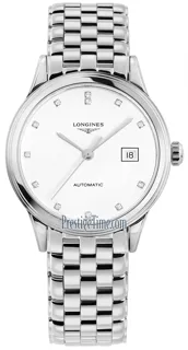 Longines Flagship L4.374.4.27.6 Stainless steel White