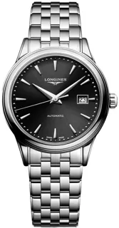 Longines Flagship L43744596 Stainless steel Black