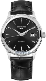 Longines Flagship L49844592 Stainless steel Black