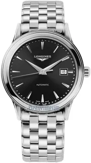 Longines Flagship L49844596 Stainless steel Black