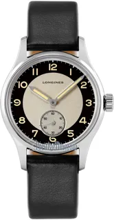 Longines Heritage L2.330.4.93.0 Stainless steel Black and Silver