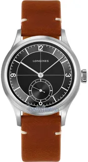 Longines Heritage L28284532 Stainless steel Black