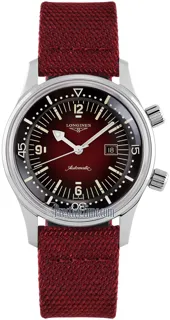 Longines Heritage L3.374.4.40.2 Stainless steel Burgundy