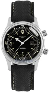 Longines Heritage L3.374.4.50.0 Stainless steel Black