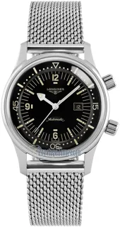 Longines Heritage L3.374.4.50.6 Stainless steel Black