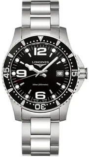 Longines HydroConquest L3.740.4.56.6 Stainless steel Black