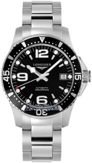 Longines HydroConquest L3.741.4.56.6 Stainless steel Black