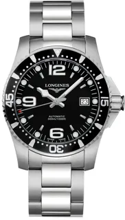 Longines HydroConquest L3.742.4.56.6 Stainless steel Black