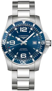 Longines HydroConquest L3.742.4.96.6 Stainless steel Blue