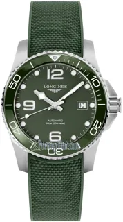 Longines HydroConquest L3.781.4.06.9 41mm Stainless steel Green