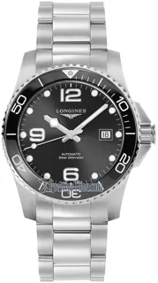 Longines HydroConquest L3.781.4.56.6 Stainless steel Black