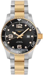 Longines HydroConquest L3.782.3.56.7 Stainless steel Black