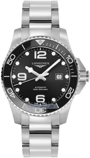 Longines HydroConquest L3.782.4.56.6 Stainless steel Black