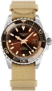 Longines HydroConquest L3.790.4.66.2 Stainless steel Brown