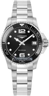 Longines HydroConquest L33704566 Stainless steel Black