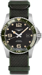 Longines HydroConquest L37814052 Stainless steel Black