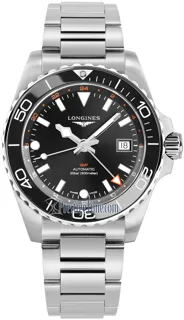 Longines HydroConquest L37904566 Stainless steel Black