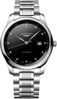 Longines Master Automatic L2.893.4.57.6 Stainless steel Black