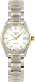 Longines Master Collection L2.128.5.12.7 25.5mm Yellow gold and Stainless steel White