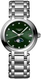 Longines PrimaLuna L8.115.4.67.6 Stainless steel Green