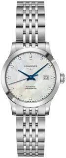 Longines Record L2.321.4.87.6 Stainless steel Mother of Pearl