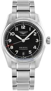 Longines Spirit L3.410.4.53.6 Stainless steel Black