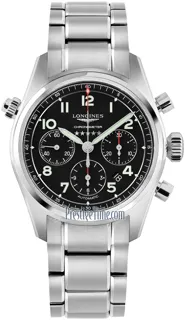 Longines Spirit L3.820.4.53.6 Stainless steel Black