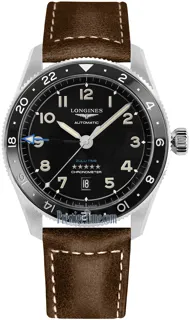 Longines Spirit L38124532 Stainless steel Black